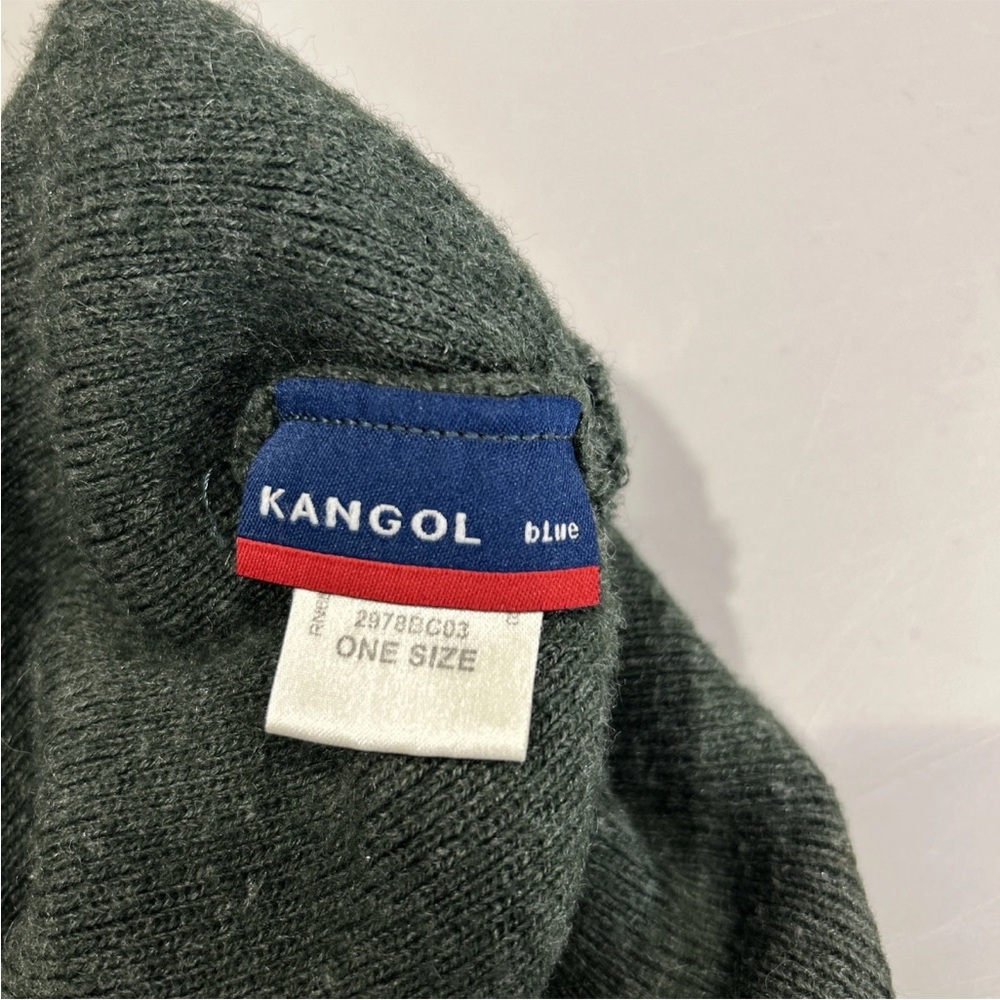 Kangol Winter Cuffed Beanie Hat Gray OSFM Wool Blend Toboggan Snow Warm Unisex - Picture 4 of 5